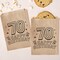 Big Dot of Happiness Adult 70th Birthday Kraft Brown Paper Treat Bags, Birthday Individual Greaseproof Brown Paper Sandwich Cookie Bags - 25 Count